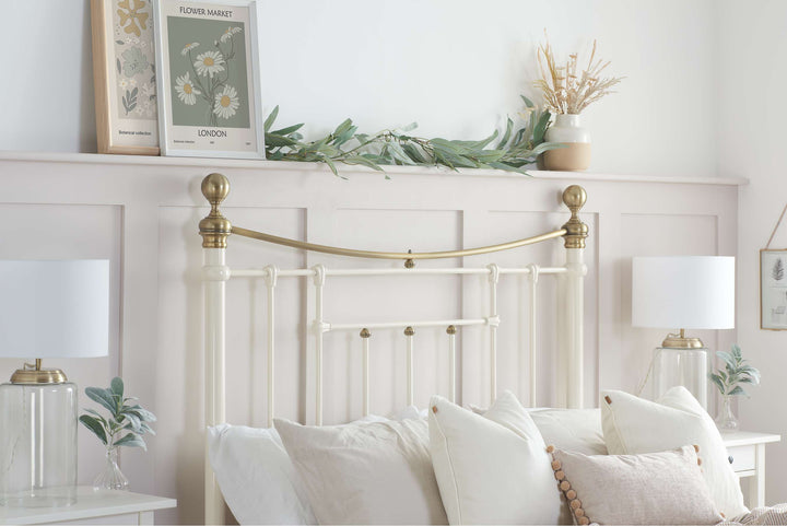Bronte Victorian Style Bed with Sprung Slatted Base for Enhanced Comfort