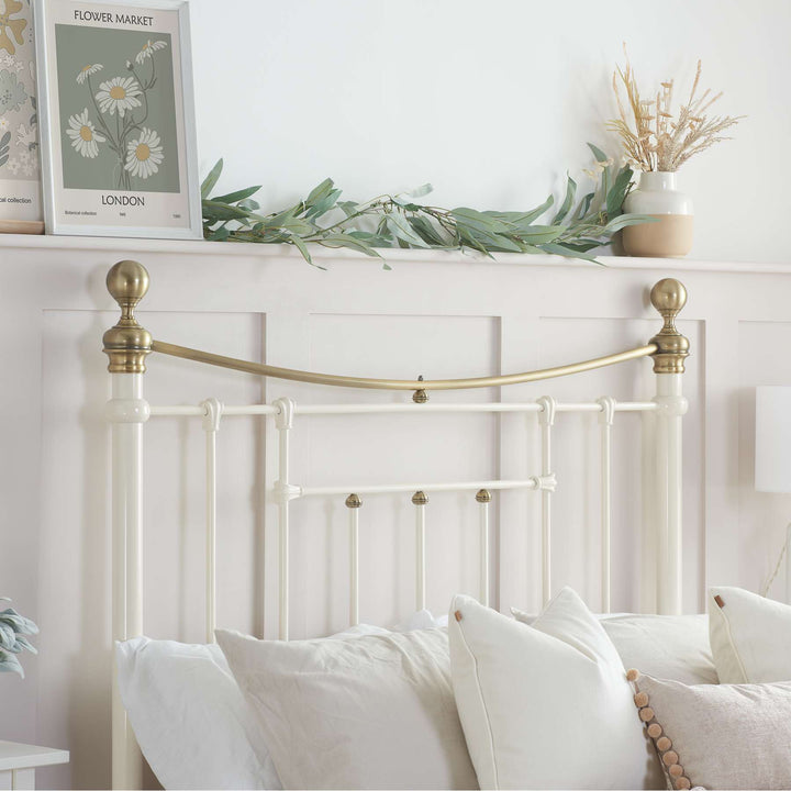 Bronte Victorian Style Bed with Sprung Slatted Base for Enhanced Comfort