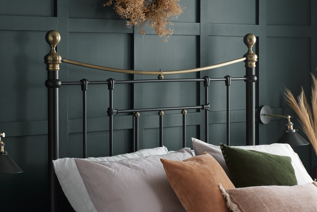 Bronte Victorian Style Bed with Sprung Slatted Base for Enhanced Comfort