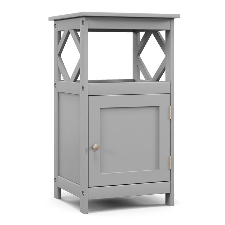 Bathroom Floor Cabinet with Open Compartment and Single Door