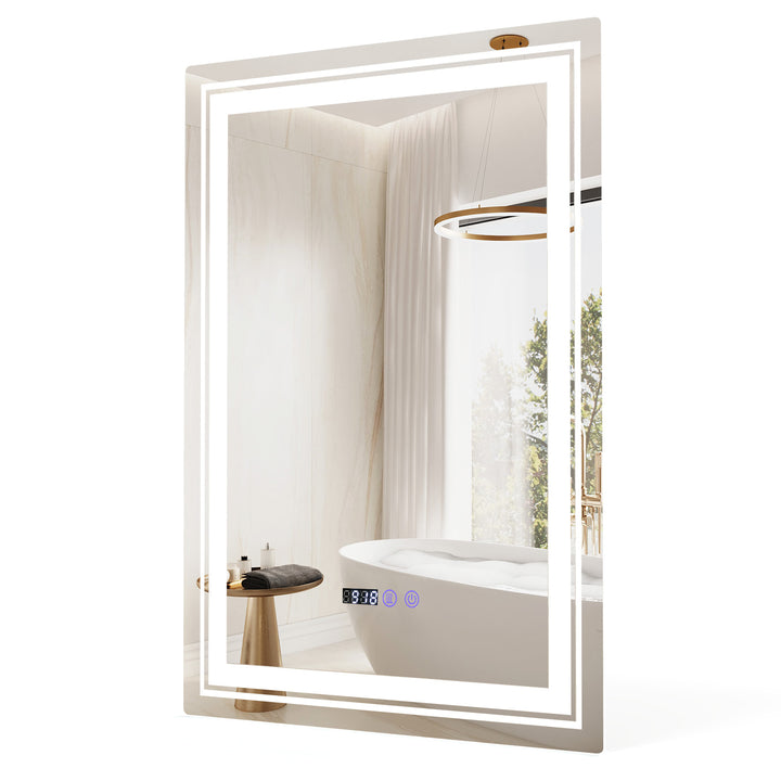 Anti-Fog Bathroom Led Vanity Mirror with 3 Colors 3000-6500K