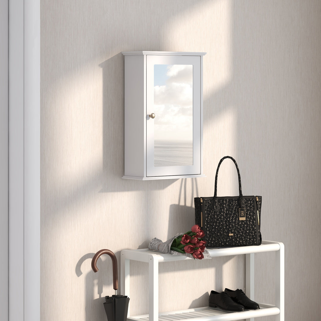 Bathroom Medicine Cabinet with Mirror and Adjustable Shelf - TidySpaces