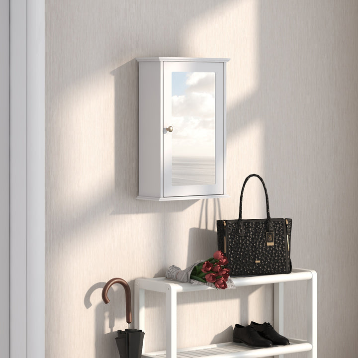 Bathroom Medicine Cabinet with Mirror and Adjustable Shelf - TidySpaces