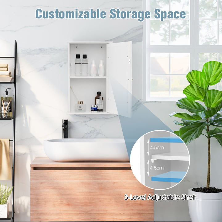 Bathroom Medicine Cabinet with Mirror and Adjustable Shelf - TidySpaces