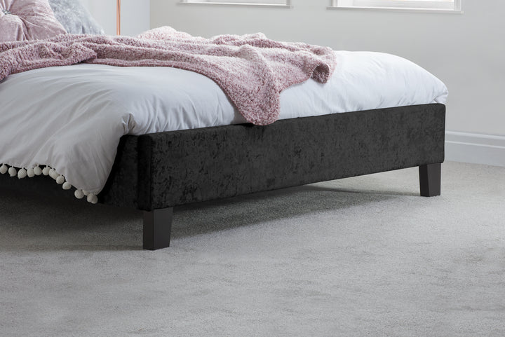 Berlin Fabric Bed with Luxury Upholstery and Sprung Slatted Base
