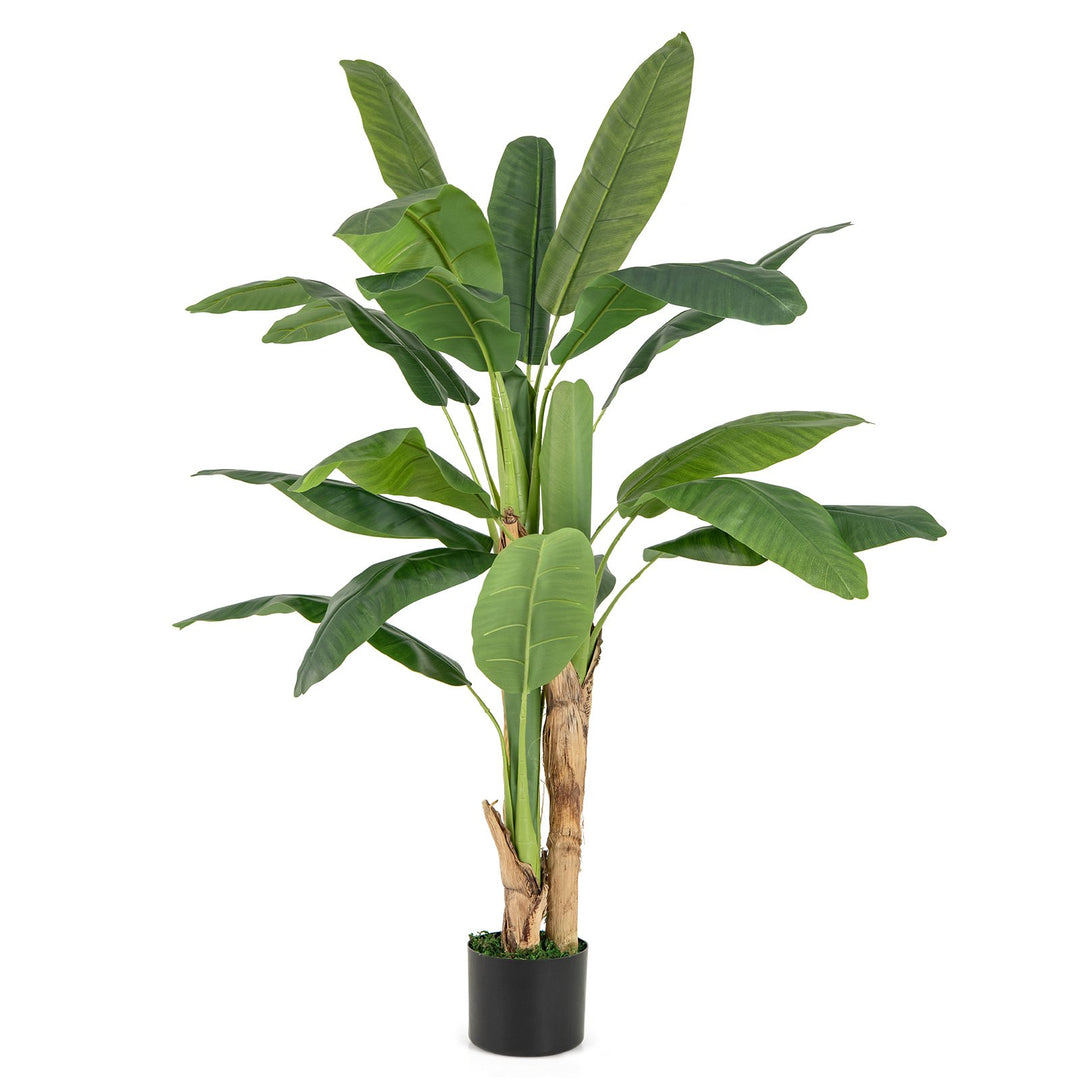 Bird of Paradise Artificial Plant Faux Banana Leaf Tree - TidySpaces