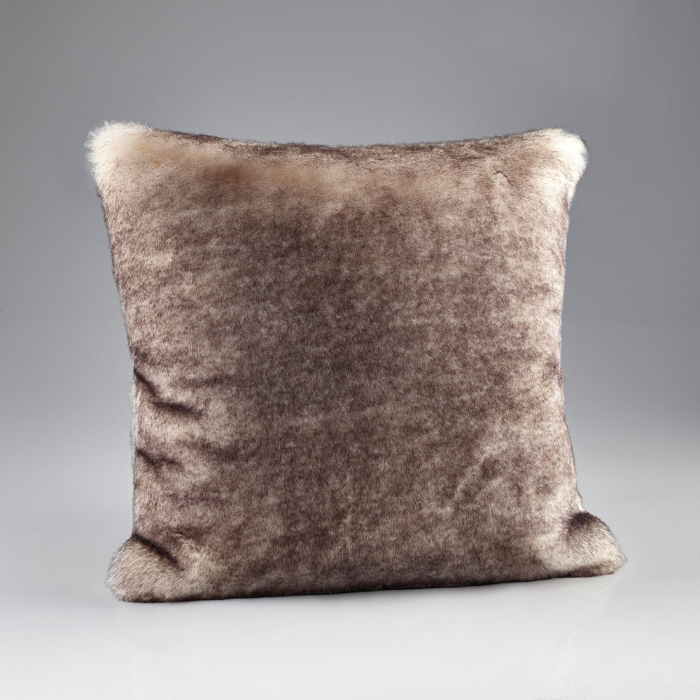 Brown Snow Fox Faux Fur Throw - TidySpaces