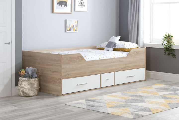 Camden Cabin Bed with Three Internal Drawers for Space-Saving Storage