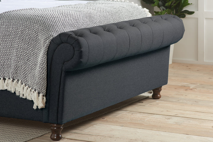 Castello Side Ottoman Bed with Gas Lift Mechanism for Flexible Storage Solutions