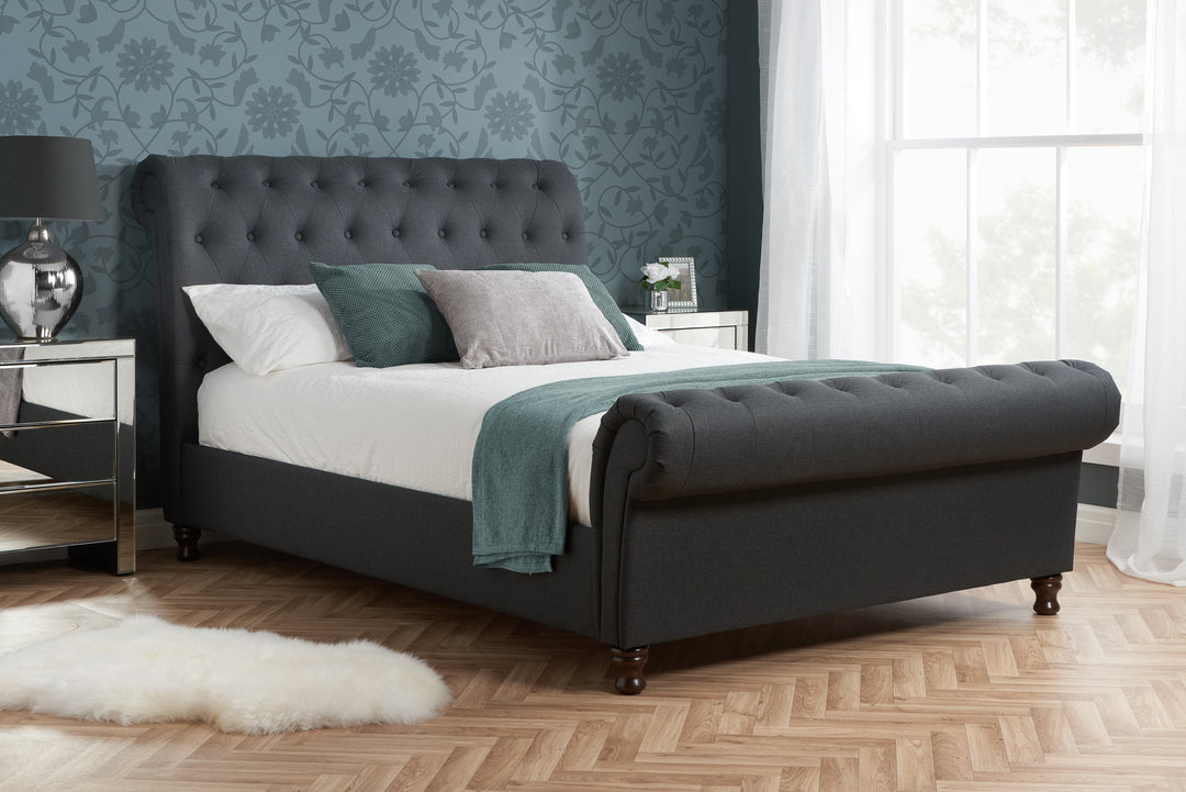 Castello Side Ottoman Bed with Gas Lift Mechanism for Flexible Storage Solutions