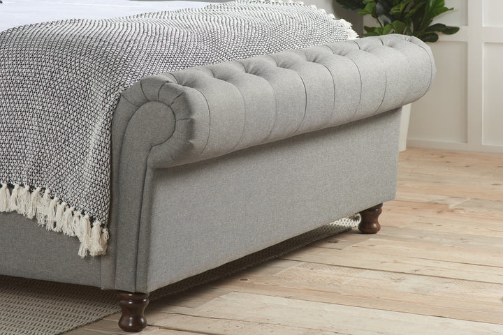 Castello Side Ottoman Bed with Gas Lift Mechanism for Flexible Storage Solutions
