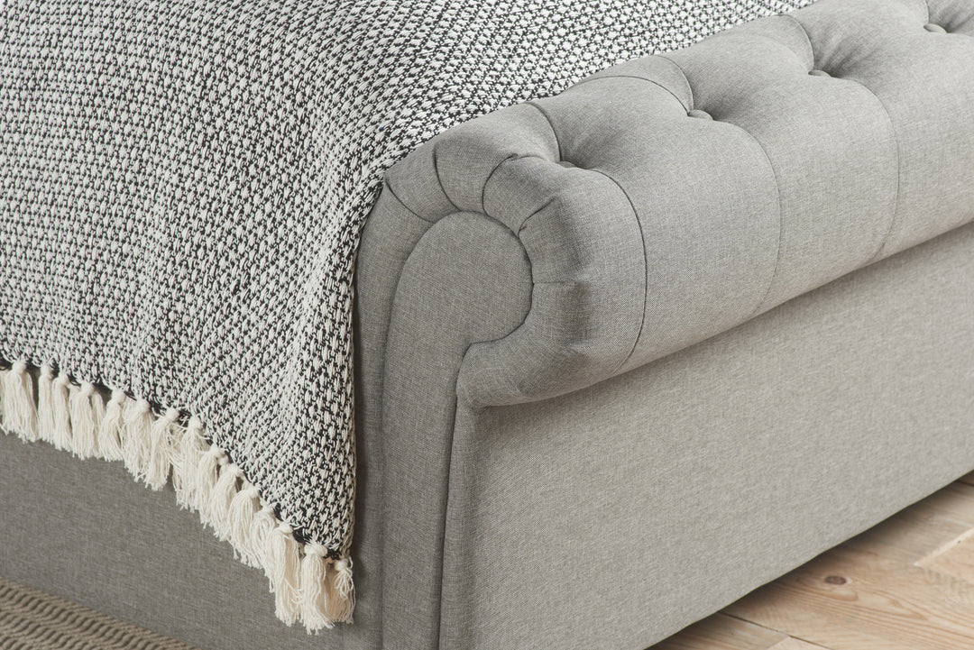 Castello Side Ottoman Bed with Gas Lift Mechanism for Flexible Storage Solutions