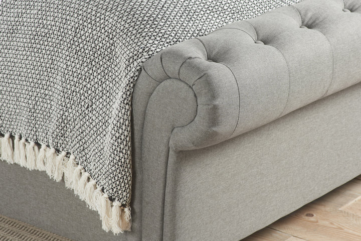 Castello Side Ottoman Bed with Gas Lift Mechanism for Flexible Storage Solutions