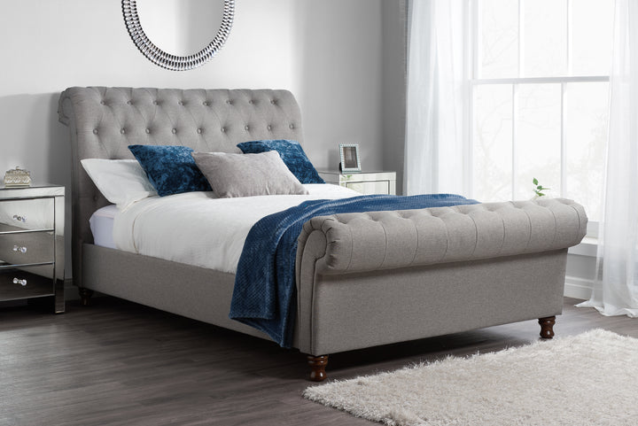 Castello Side Ottoman Bed with Gas Lift Mechanism for Flexible Storage Solutions