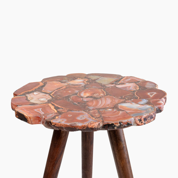 Myra Red Agate End Table