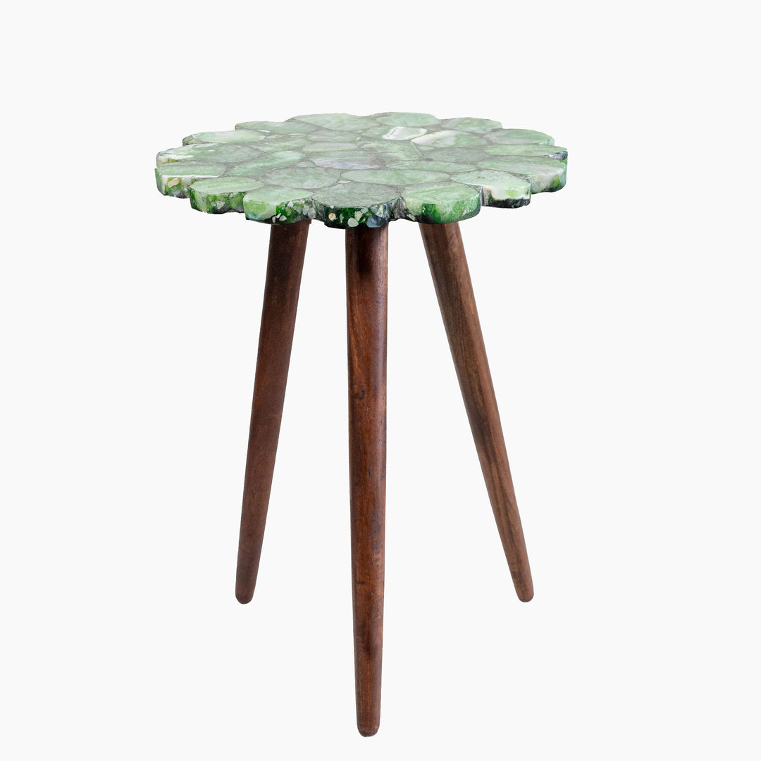 Myra Green Agate End Table