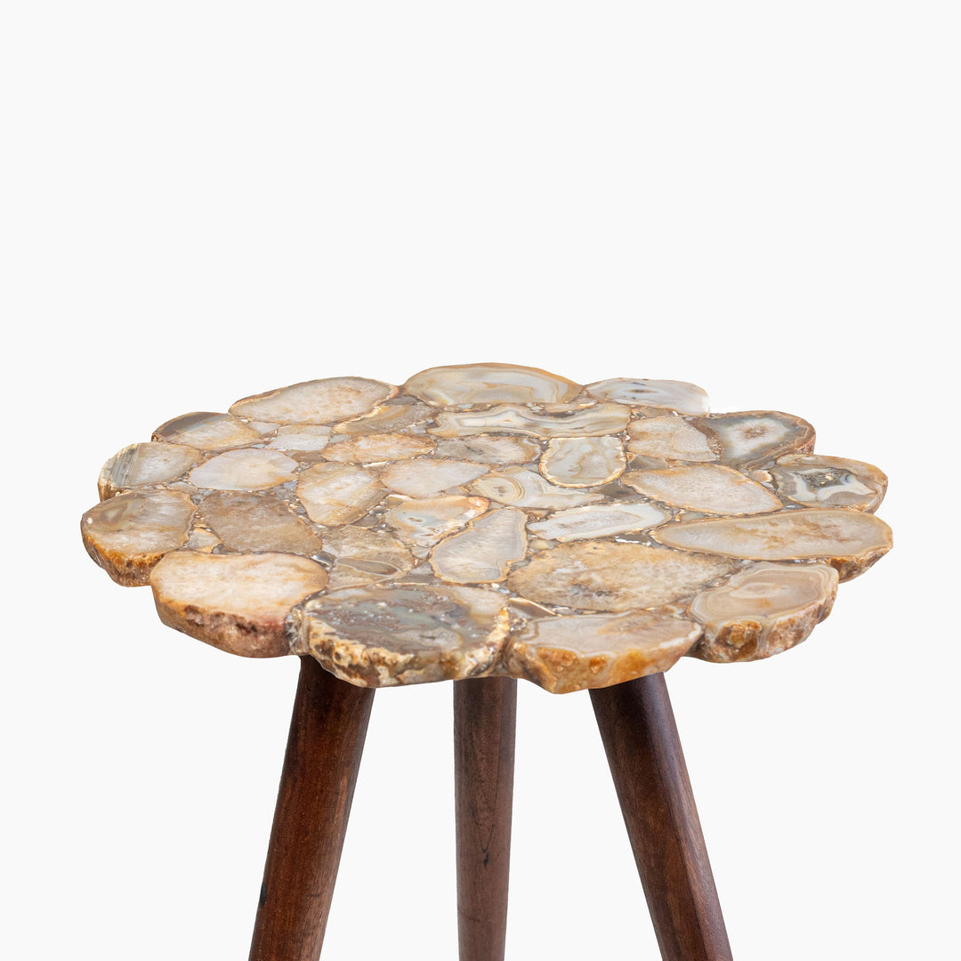 Myra Natural Agate End Table