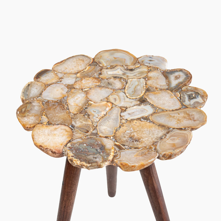 Myra Natural Agate End Table