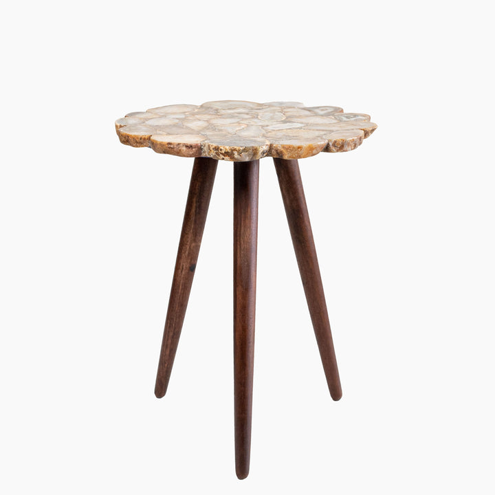 Myra Natural Agate End Table