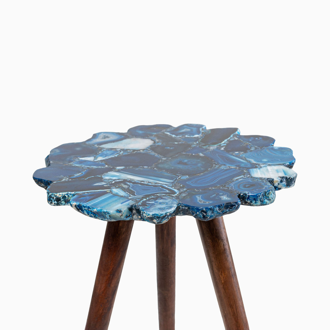 Myra Blue Agate End Table