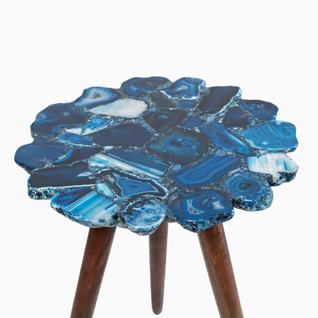 Myra Blue Agate End Table