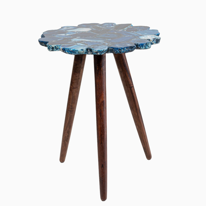 Myra Blue Agate End Table