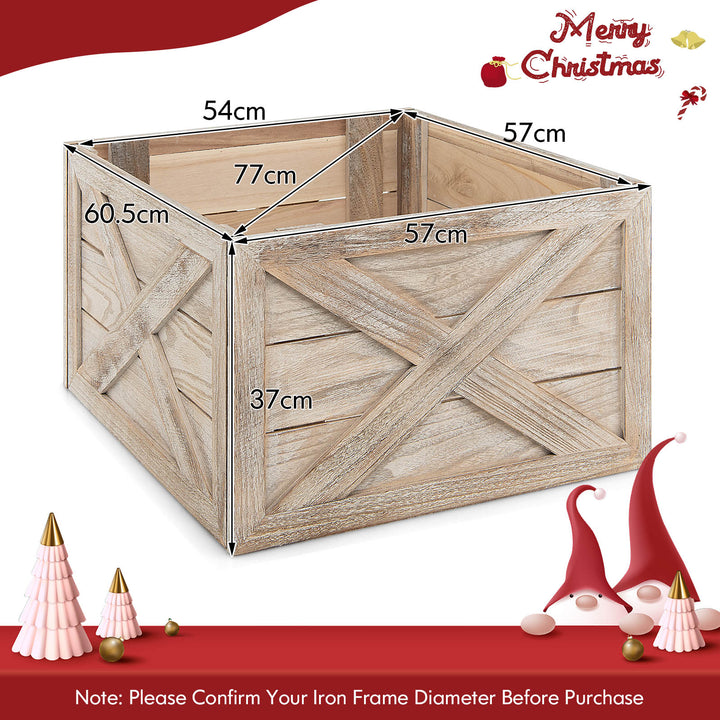 Christmas Tree Box Stand with Hook and Loop Fasteners