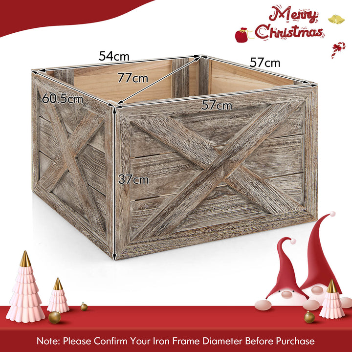 Christmas Tree Box Stand with Hook and Loop Fasteners