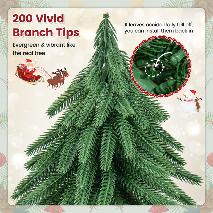 40 CM Tabletop Christmas Tree with 200 Branch Tips