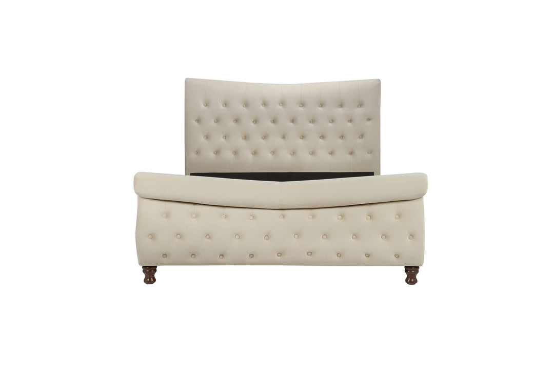 Luxurious Velvet Copenhagen Bed with Deep-Diamond Quilting for Stylish Bedrooms