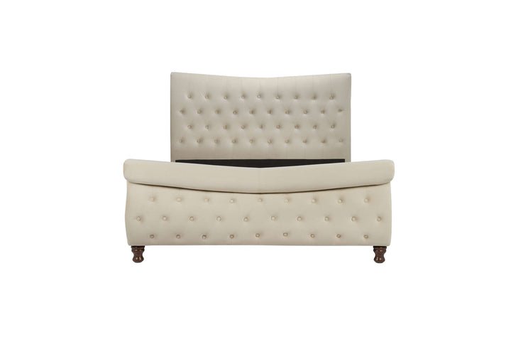 Luxurious Velvet Copenhagen Bed with Deep-Diamond Quilting for Stylish Bedrooms
