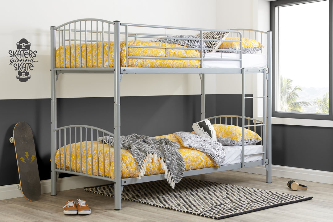 Corfu Bunk Bed with Multi Functional Design and Metallic Finish