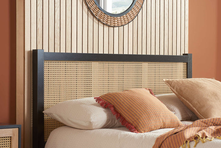 Croxley Rattan Bed with Ornate Headboard for Stylish Home Decor