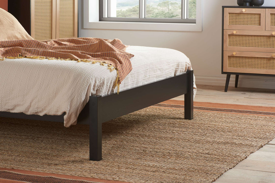 Croxley Rattan Bed with Ornate Headboard for Stylish Home Decor