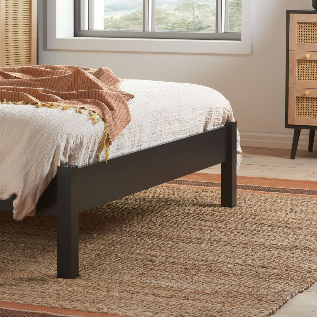 Croxley Rattan Bed with Ornate Headboard for Stylish Home Decor
