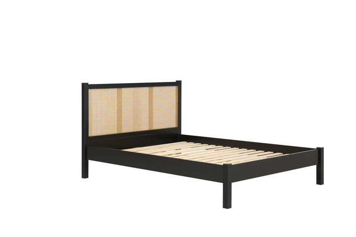 Croxley Rattan Bed with Ornate Headboard for Stylish Home Decor