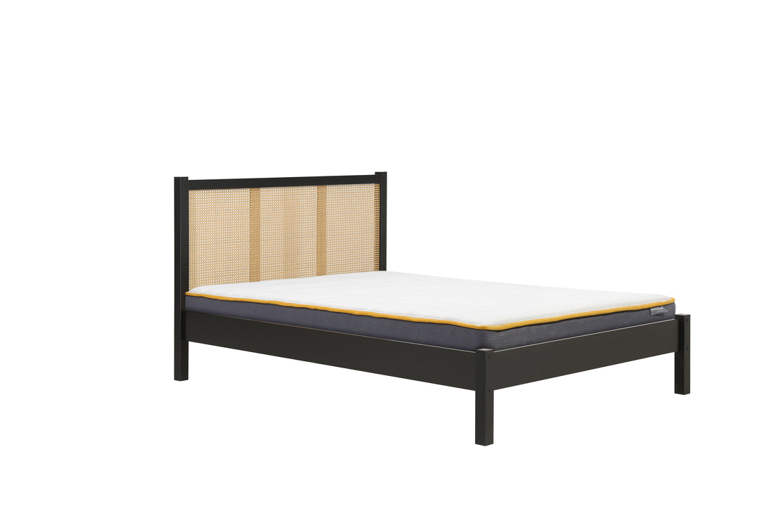 Croxley Rattan Bed with Ornate Headboard for Stylish Home Decor