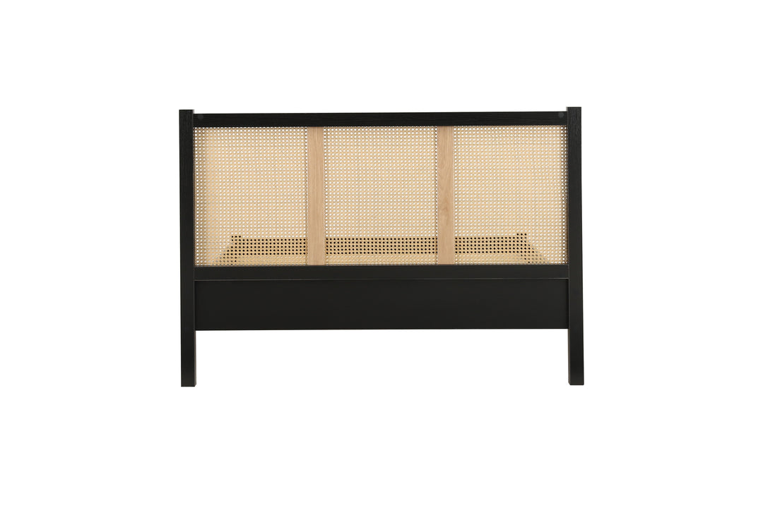 Croxley Rattan Bed with Ornate Headboard for Stylish Home Decor