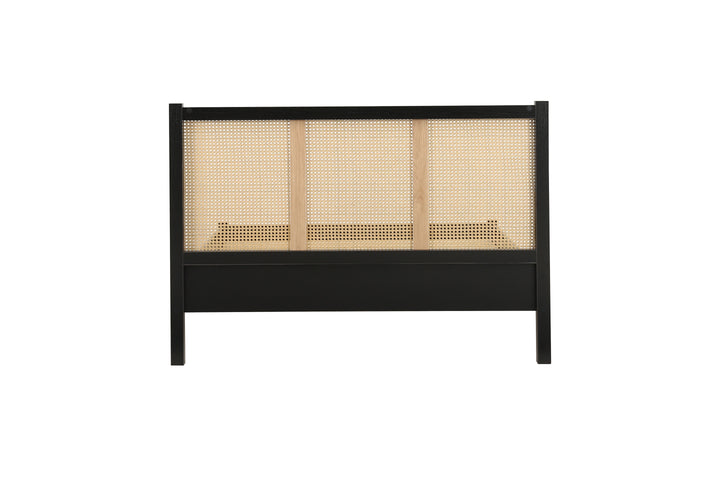 Croxley Rattan Bed with Ornate Headboard for Stylish Home Decor