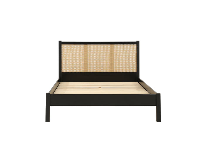Croxley Rattan Bed with Ornate Headboard for Stylish Home Decor