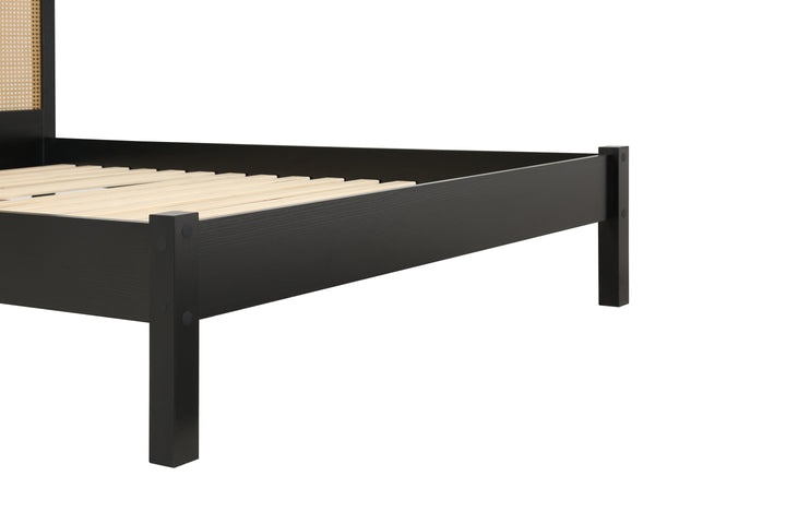 Croxley Rattan Bed with Ornate Headboard for Stylish Home Decor