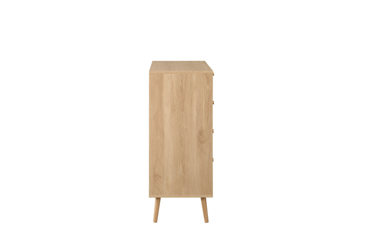 Croxley 5 Drawer Rattan Chest Stylish Storage for Modern Homes