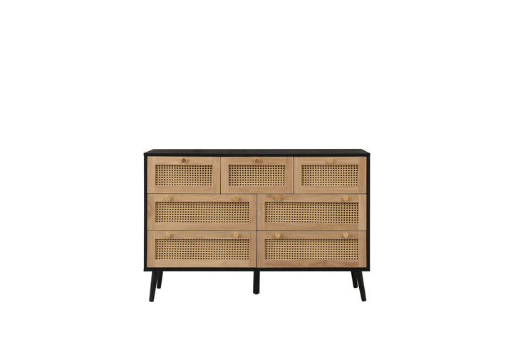 Croxley 7 Drawer Rattan Chest Stylish Storage for Home Decor