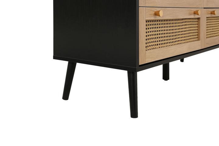 Croxley 7 Drawer Rattan Chest Stylish Storage for Home Decor
