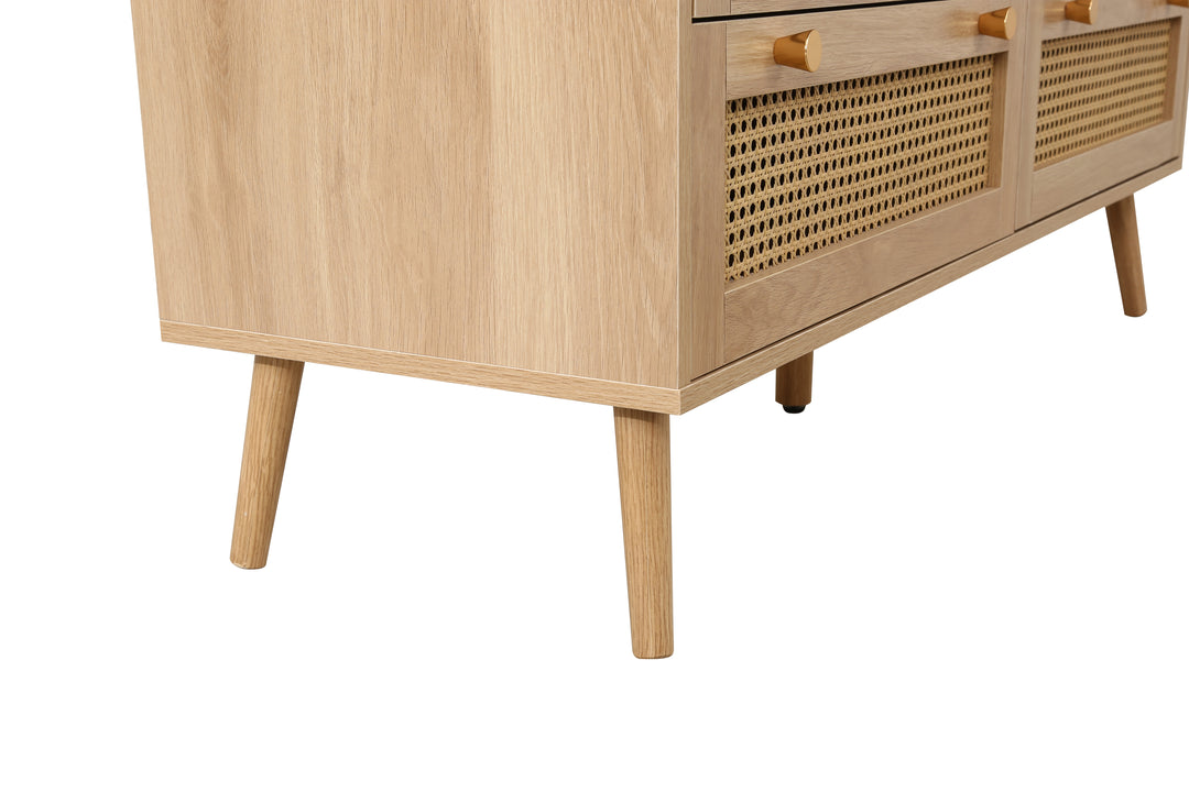 Croxley 7 Drawer Rattan Chest Stylish Storage for Home Decor