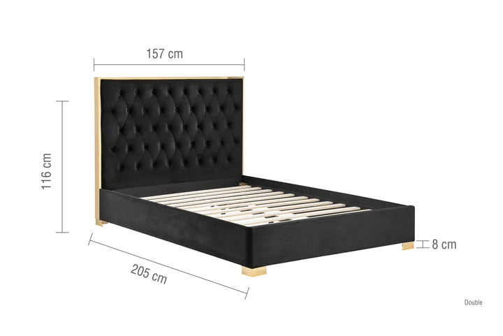 Luxury Chelsea Bed with Gold Trimmings for a Contemporary Bedroom Retreat