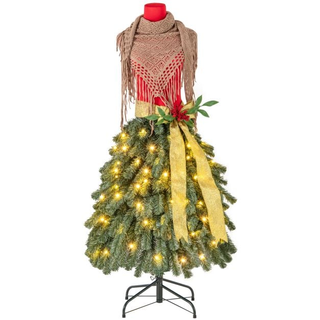 150 CM Artificial Mannequin Dress Form Chrismas Tree with 248 Branch Tips