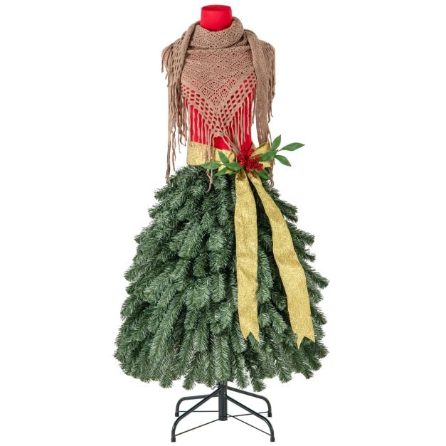 150 CM Artificial Mannequin Dress Form Chrismas Tree with 248 Branch Tips