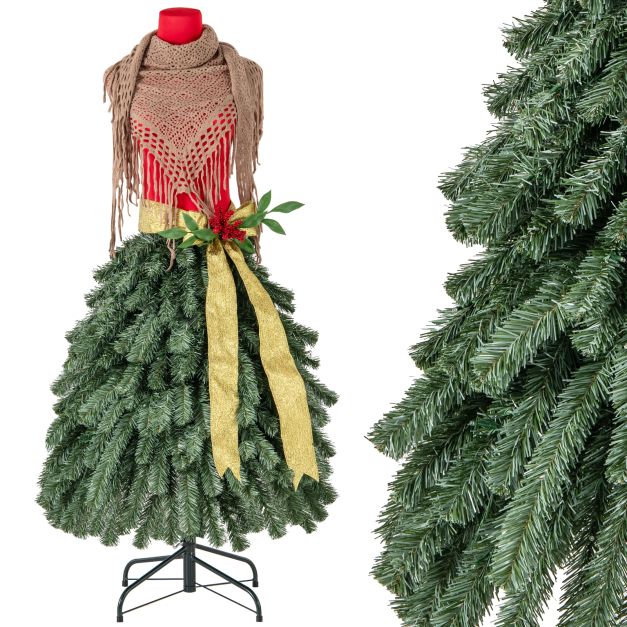 150 CM Artificial Mannequin Dress Form Chrismas Tree with 248 Branch Tips