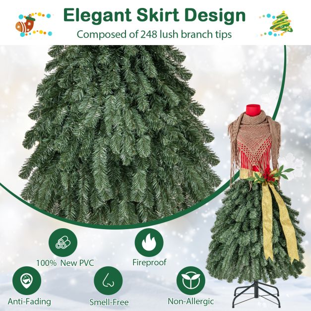150 CM Artificial Mannequin Dress Form Chrismas Tree with 248 Branch Tips